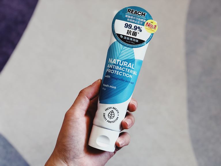 天然牙膏推介：REACH 天然抗菌牙膏 清新薄荷味 $26.9