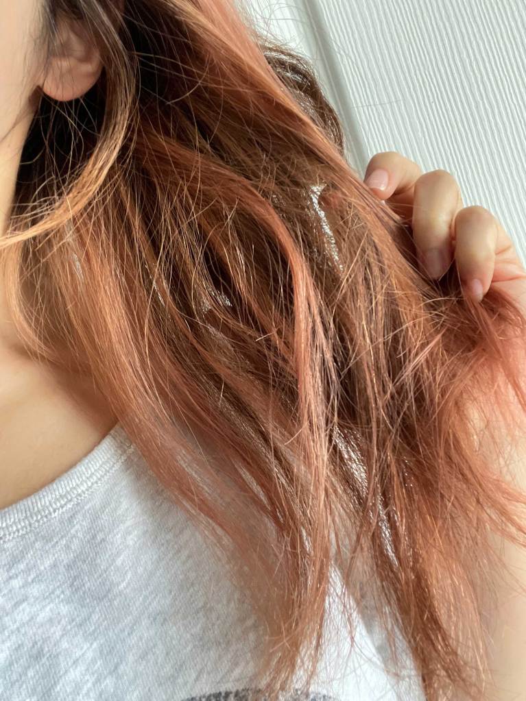 漂染髮色護理推薦💇🏻‍♀️Moroccanoil去黃紫色洗頭水＋護髮素、Ocdai3補色洗頭水、Aveda髮膜、Yves Rocher髮醋 